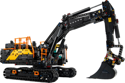 Lodër maket Volvo EC500 Hybrid Excavator, model ndërtimi, dekor, e verdhë