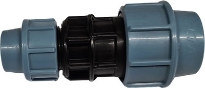 Bashkues reduktues kompresioni PE, 50x32 mm, për ujë, blu