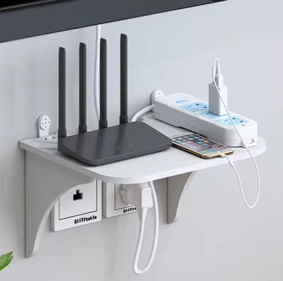 Raft muri APT SL14, për ruter Wi Fi, MDF, i bardhë