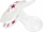 Biberonë qetësues NUK Silicone Soother Star Night, 6-18 muaj, rozë