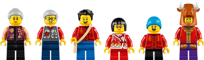 Set LEGO Exclusive The Story of Nian 40646, lodër ndërtuese, tematikë Viti i Ri Kinez, shumëngjyrësh