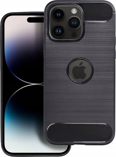 Këllëf telefoni OEM Carbon për iPhone 16 Plus, mbrojtës, i zi