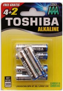Bateri Toshiba AAA / R03, 6 copë