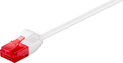 Kabëll rrjeti MicroConnect CAT6A Slim, 0.25m, U/UTP, i bardhë