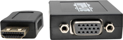 Adapter HDMI në VGA me audio Tripp Lite P131-06N, 15.24 cm, i zi