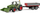 Lodër traktor Bruder Fendt Vario 211, me ngarkues frontal, me rimorkio, jeshile
