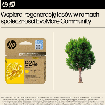 Katridzh boje HP 924e EvoMore, e verdhë, origjinale
