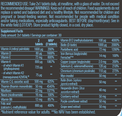 Vitamina BioTechUSA Multivitamin For Women, organike, 60 tableta