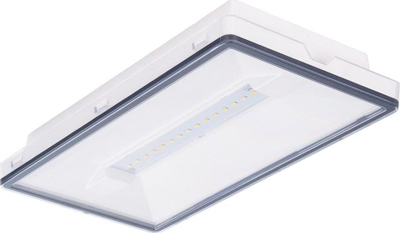 Llambë emergjence Intelight Vella LED ECO SO 125 SA, IP65, 1 orë, e bardhë
