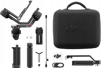 Stabilizues gimbal DJI RS 4 Pro, 3 boshte, mban deri 4.5 kg, i zi