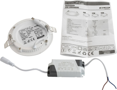 Llampë e rrumbullakët Orion, LED, 12W, 960lm, 175mm