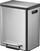 Kosh plehrash me pedale EKO EcoCasa Step Bin, 2 x 15L, inoks, ngjyrë argjendi