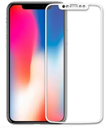 Stakllo mbrojtëse Evelatus për Apple iPhone X, xham i temperuar, 2.5D Full Cover, e zezë