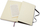 Fletore Moleskine Classic, kapak i fortë, Large 5 x 8.25", me katrorë, e zezë