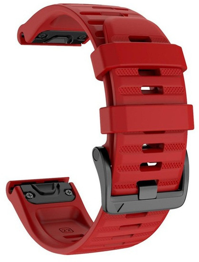 Rrip ore 4wrist hWR766, për Garmin Fenix 7X/Fenix 6X/Fenix 5X Plus/Fenix 3, 26 mm, i kuq