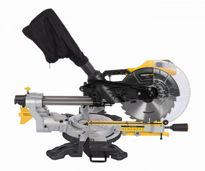 Sharrë prerëse për kënde Powerplus Mitre Saw With Slide, 2100W, teh 254mm, gri
