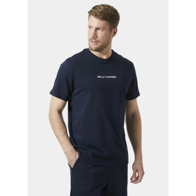 Блуза Helly Hansen HH Core 2.0, памук, за мажи, сина