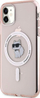 Kuti mbrojtëse Karl Lagerfeld IML Choupette MagSafe, për iPhone 11 XR 6.1", rozë