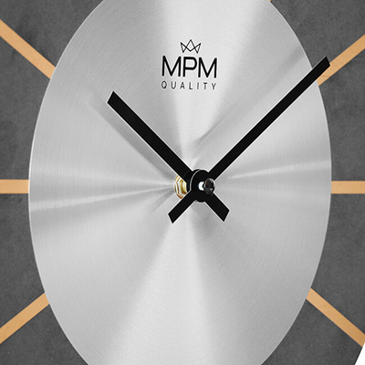 Orë muri MPM Quality MPM Leonis E05.4281.70, e artë/zezë