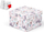 Kuti dhuratash Gift Box C C008 H, karton i fortë, 22x22x15cm, me flutura pastel