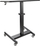 Tavolinë lëvizëse StarTech.com Mobile Standing Desk, rregullim lartësie 74 115 cm, me rrota frenimi, e zezë