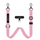 Rrip telefoni Tech-Protect C6S Rope Crossbody, 2 në 1, i rregullueshëm, rozë e hapur