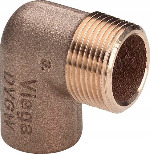 Nyje këndore Viega Elbow 94092G, 18mm, R 3/4, bronz i errët 4