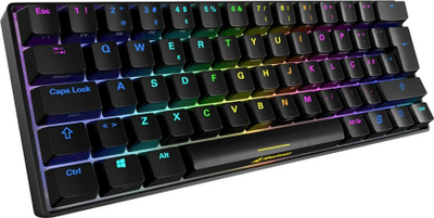 Tastierë lojrash Sharkoon SKILLER SGK50 S4, mekanike 60%, RGB, e zezë