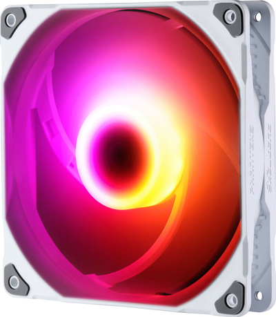 Ventilatorë kace Phanteks M25 140mm, D-RGB PWM, set me 3 copë, të bardhë