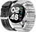 Smartwatch Bemi ARI, ekran me prekje, dy rripa, argjendtë
