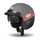 Helmetë moto Cassida Oxygen Jawa OHC 2023, e hapur, mat gri e kuqe