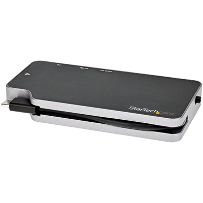 Мултипортен USB C адаптер StarTech, HDMI 4K, VGA 1080p, PD 100W