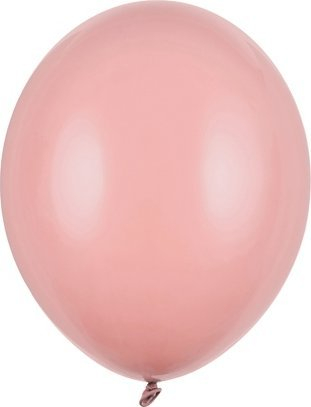 Balona lateksi për dekor, 30 cm, set me 10 copë, rozë pastel