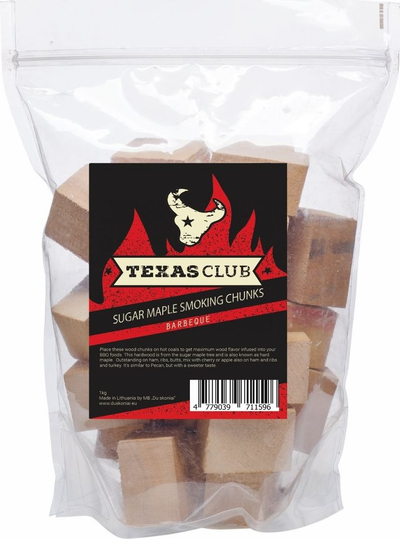 Kubikë druri për tymosje Texas Club Smoke Cubes Sugar Maple, 1 kg, dru panje