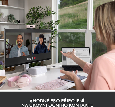 Ueb kamerë Logitech Brio 500, rozë