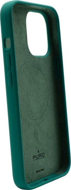 Kuti mbrojtëse Puro ICON Mag për iPhone 14 Pro, MagSafe, silikoni, jeshile