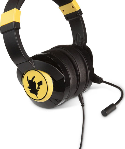 Kufje gaming PowerA Pikachu Silhouette 1512478-01, me kabllo, 3.5mm, të verdha