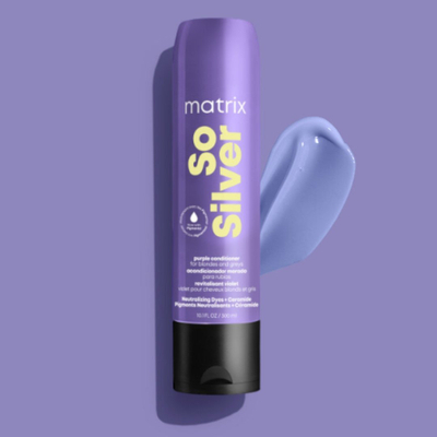 Balsam flokësh Matrix So Silver, me pigment vjollcë, 300 ml, ngjyrë lejla