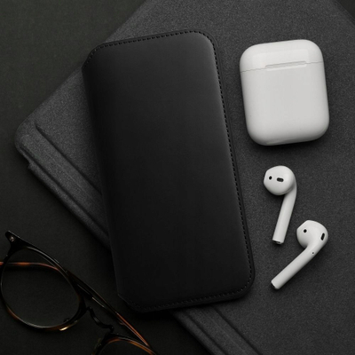 Këllëf telefoni Dual Pocket për Xiaomi Redmi Note 13, tip libër, me magnet, i zi