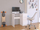 Tavolinë Nore Pixel, 90 cm x 50 cm, e bardhë