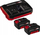 Set baterish edhe karikuesi Einhell PXC, 2x 4Ah, 18V, i kuq