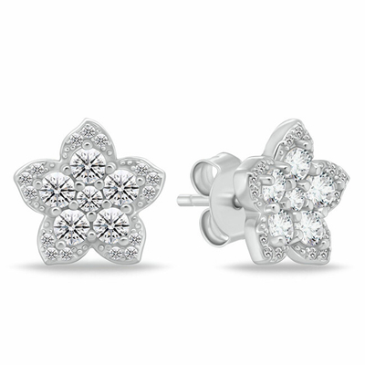 Set bizhuteri për femra Brilio Silver SET286W, vathë + qafore, i argjendtë