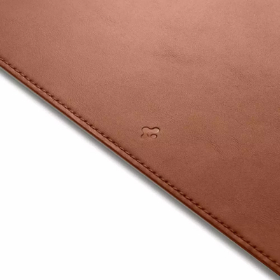 Mouse pad tavoline Spigen LD302, madhësi e madhe, lëkurë PU, kafe