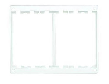 Kornizë modulare Kontakt Simon SM202/9, 2 module, plastike, e bardhë