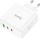 Karikues muri Hoco N30, 65W GaN, 2x USB C 1x USB A PD QC, i bardhë