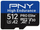 Kartë memorie PNY PRO Elite High Endurance, 512GB, MicroSDXC, 4K UHD