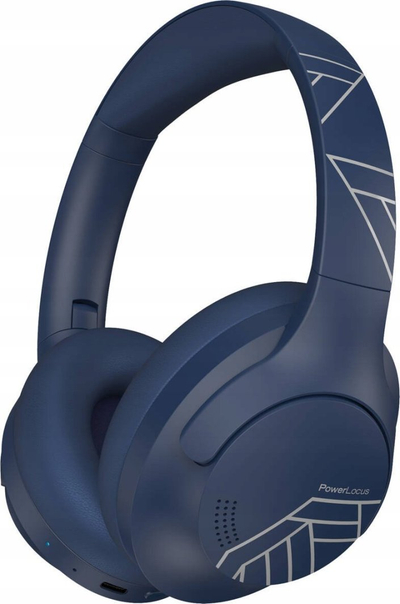 Kufje wireless PowerLocus P3, over ear, Bluetooth, blu