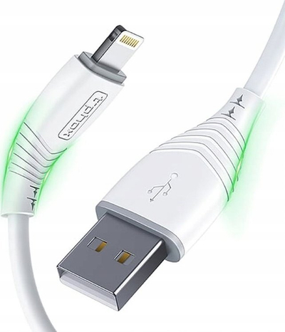 Kabllo USB T-Phox USB A në Lightning, 1.2 m, 2.4A, e zezë