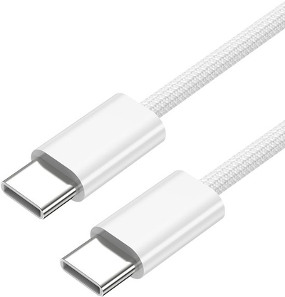 Kabllo karikimi Cubenest USB C në USB C, 60W, 1 m, 2 copë, e bardhë
