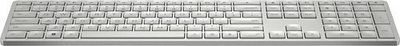 Tastierë wireless HP 970 Programmable, me numpad, argjendi